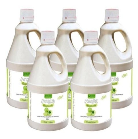 Bhumija Amla Juice, Natural 1 L - Pack of 5 Bhumija Amla Juice, Natural 1 L - Pack of 5
