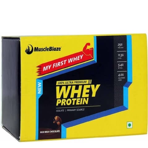 MuscleBlaze Whey Protein sample,  33 g  Rich Milk Chocolate Old 