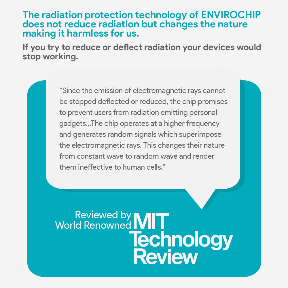 3 - Envirochip Radiation Protection for Baby Monitor,  Blue 