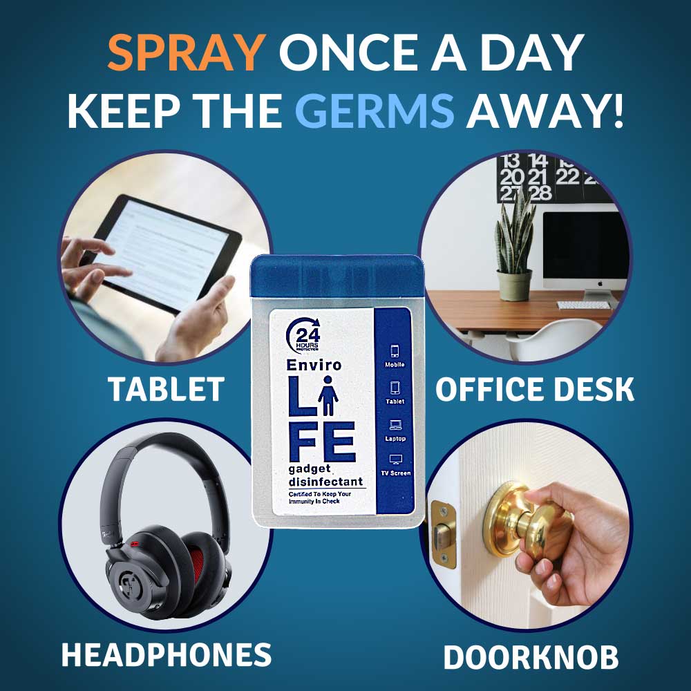 6 - Envirolife Gadget Sanitizer Spray and Enviroglobe Radiation Protection,  Fragrance Free  2 Piece(s)/Pack  Value Pack of 2 (1 Pocket Pack of Gadget Disinfectant and 1 Pack of Enviroglobe) 