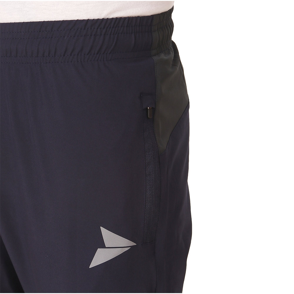 4 - Fitinc NS Lycra Trackpant with Both Side Zip Pockets,  Black  Large 