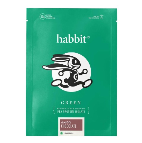 1 - Habbit Green Pea Protein Isolate,  0.99 lb  15 Servings, Double Chocolate 