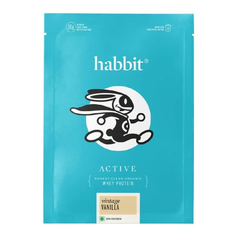 1 - Habbit Active Whey Protein Blend,  0.99 lb  15 Servings, Vintage Vanilla 