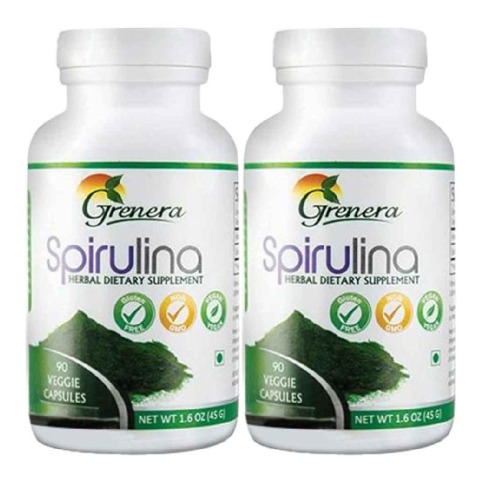 Grenera Spirulina, 90 veggie capsule(s) - Pack of 2 Grenera Spirulina, 90 veggie capsule(s) - Pack of 2