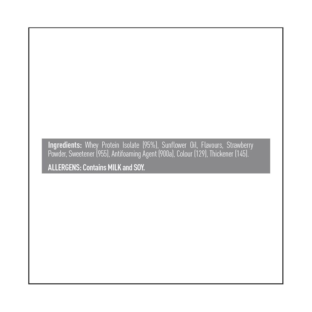 ingredients - Isopure Zero Carb Protein Powder,  1 lb  Strawberry Cream 