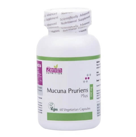 Zenith Nutrition Mucuna Pruriens Plus (200 mg), 60 capsules Zenith Nutrition Mucuna Pruriens Plus (200 mg), 60 capsules