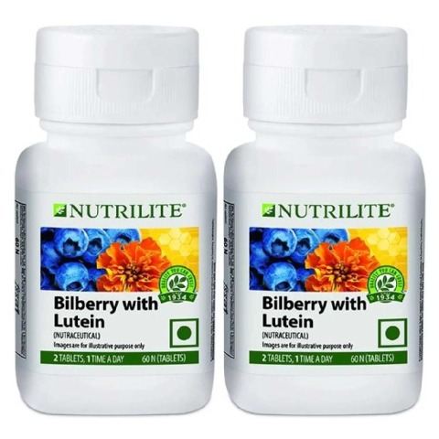 1 - Amway Nutrilite Bilberry with Lutein - Pack of 2,  60 tablet(s) 