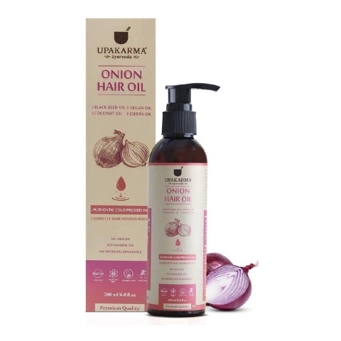 Upakarma Ayurveda Onion Hair Oil,  200 ml  Complete Hair Nourishment 