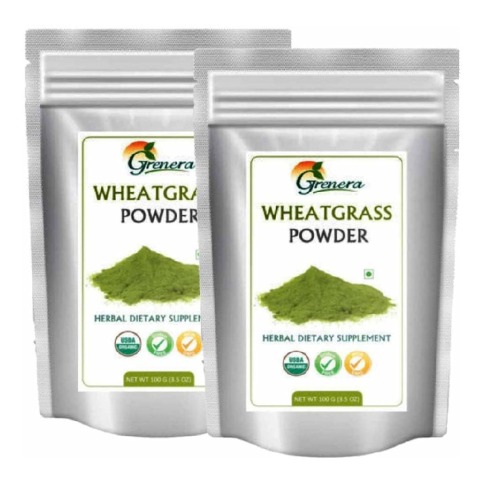 Grenera Wheat Grass Powder 100 g - Pack of 2 Grenera Wheat Grass Powder 100 g - Pack of 2