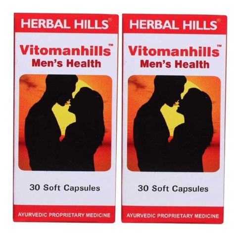 Herbal Hills Vitomanhills, 30 capsules - Pack of 2 Herbal Hills Vitomanhills, 30 capsules - Pack of 2