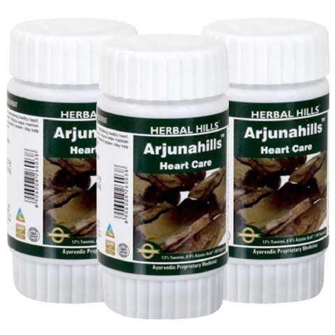 Herbal Hills Arjunahills, 60 capsules - Pack of 3 Herbal Hills Arjunahills, 60 capsules - Pack of 3
