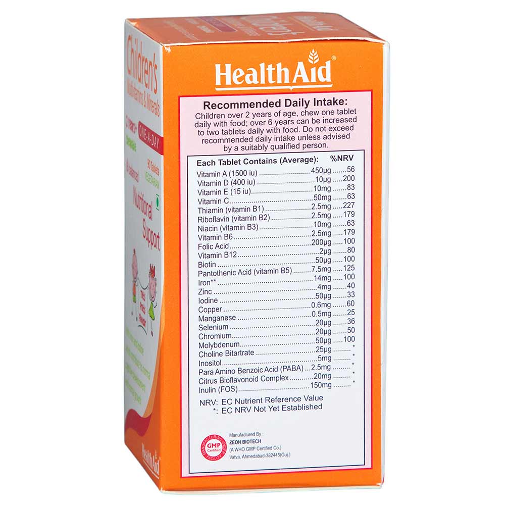 Health Aid Children's Multivitamins & Minerals 90 tablets online in India