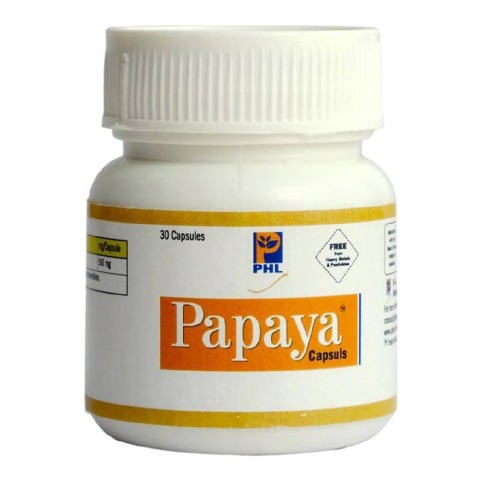 1 - Planet Herbs Lifesciences Papaya Capsules, 30 capsules