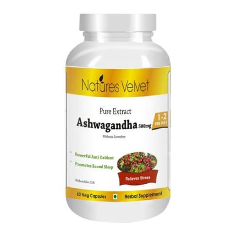 Natures Velvet Ashwagandha Pure Extract (500 mg), 60 capsules Natures Velvet Ashwagandha Pure Extract (500 mg), 60 capsules