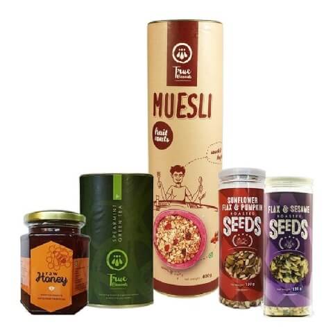 True Elements Happy Health Gift Pack, Unflavoured 1 kg True Elements Happy Health Gift Pack, Unflavoured 1 kg