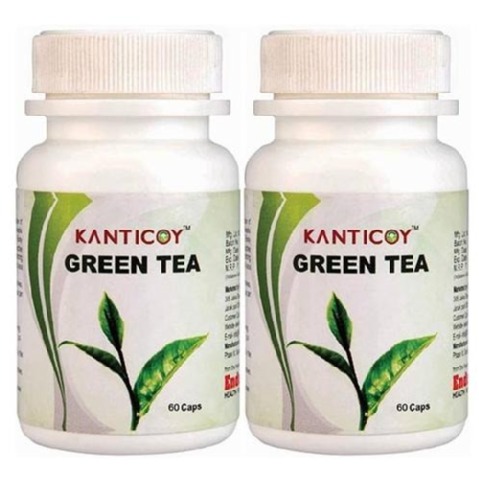Kanticoy Green Tea - Pack of 2, 60 capsules Unflavoured Kanticoy Green Tea - Pack of 2, 60 capsules Unflavoured