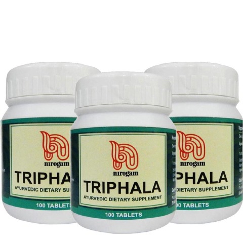 Nirogam Triphala, 100 tablet(s) - Pack of 3 Nirogam Triphala, 100 tablet(s) - Pack of 3