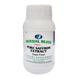 Herbal Bliss Pure Saffron Extract, 60 capsules