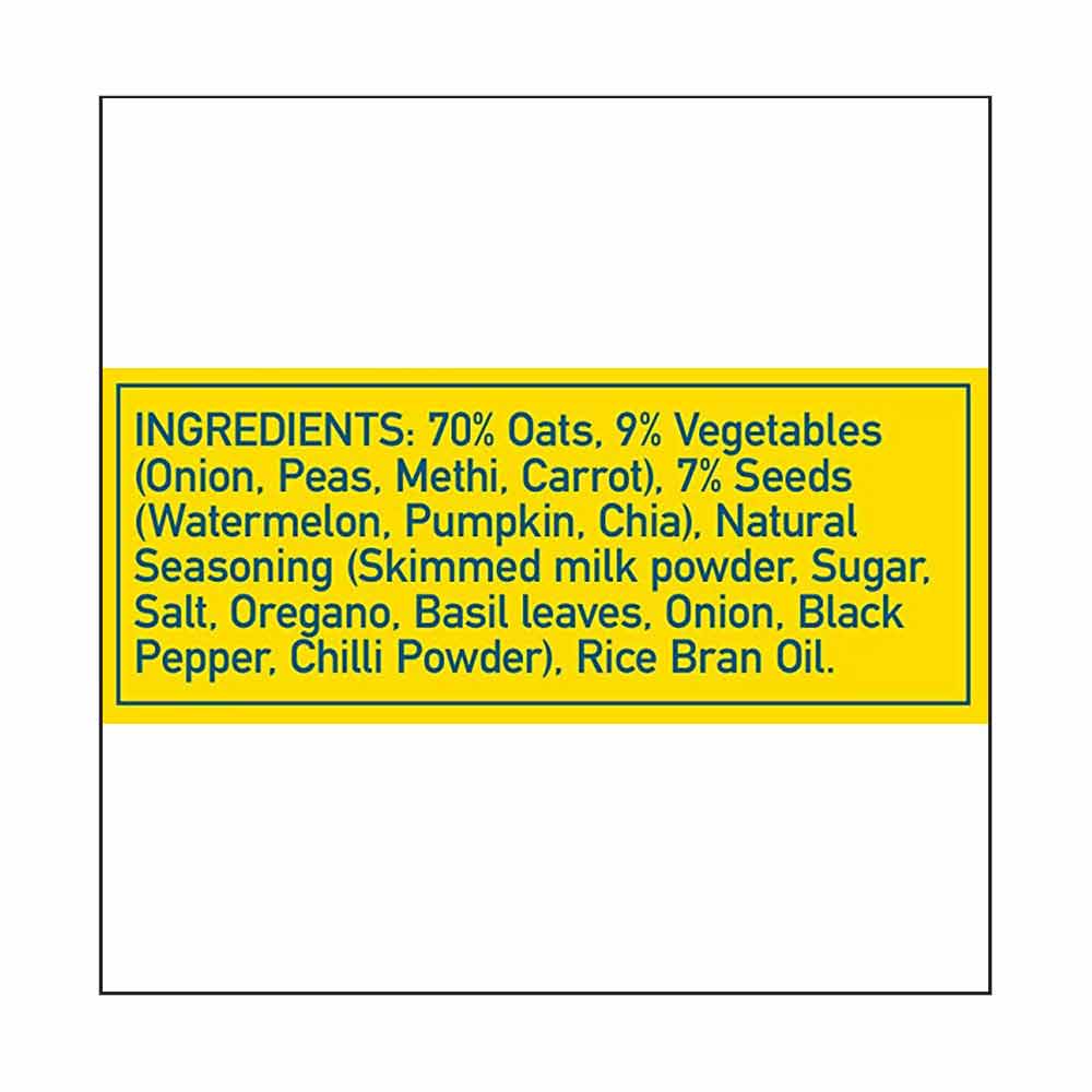 ingredients - Yogabars Super Oats,  Cheesy Masala  0.400 kg 