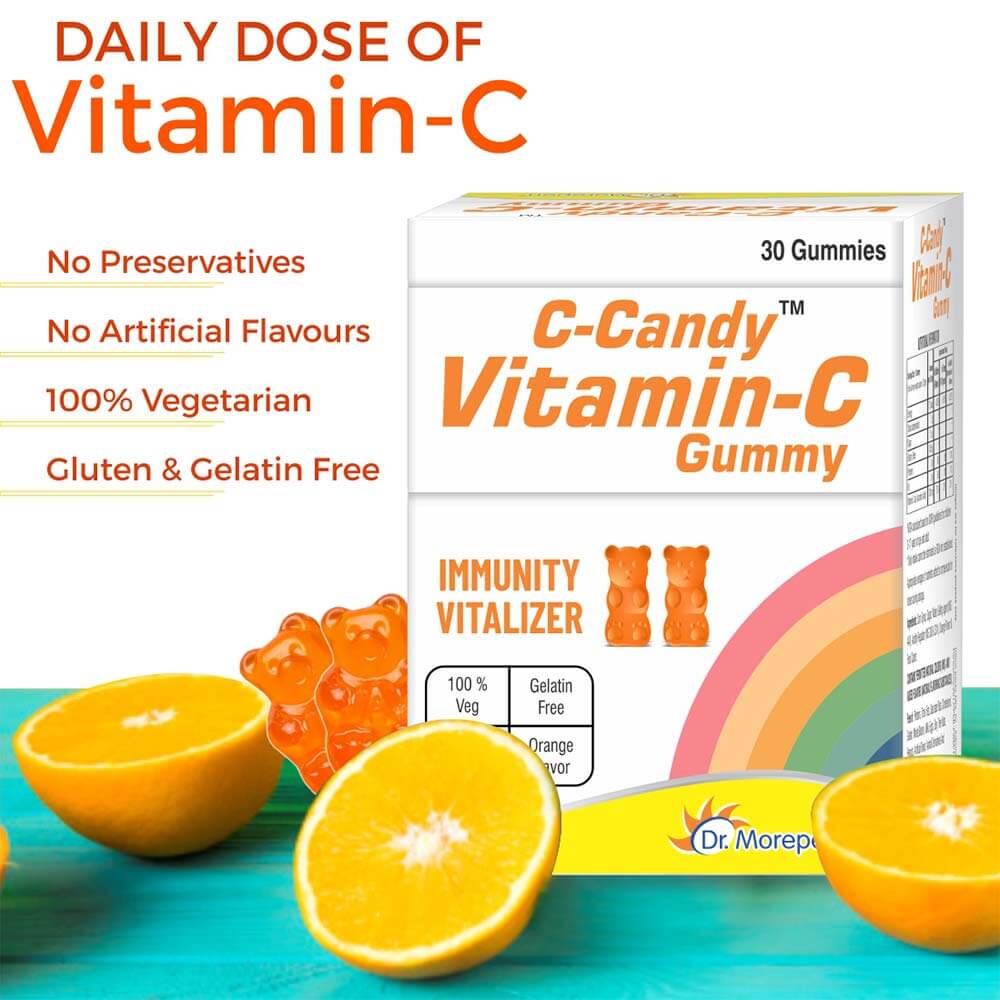 3 - Dr. Morepen C-CANDY Vitamin C Gummies,  30 gummies  Orange 
