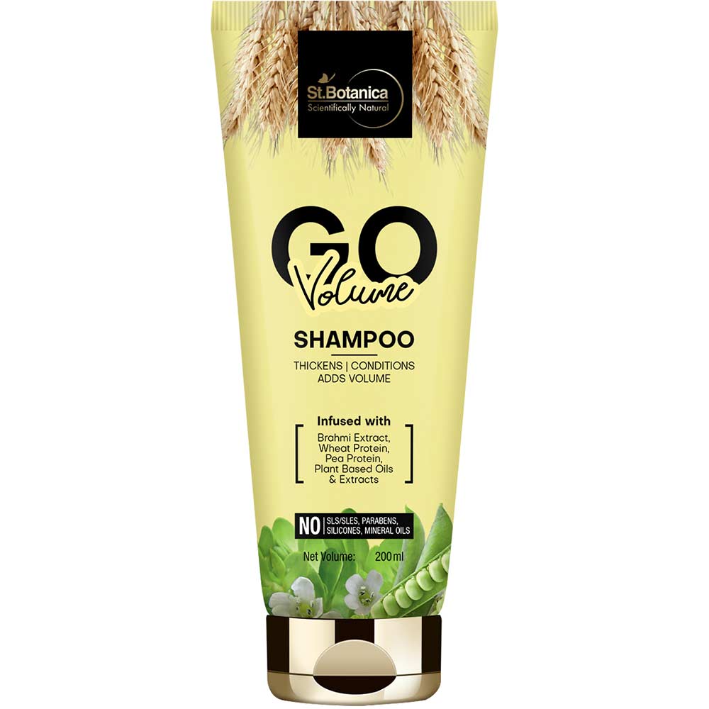 2 - St.Botanica GO Volume Hair Shampoo,  200 ml  with Brahmi Extract, Wheat Protein, Pea Protein 