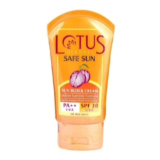 Lotus Herbals Safe Sun Block Cream PA++, 50 g for All Skin