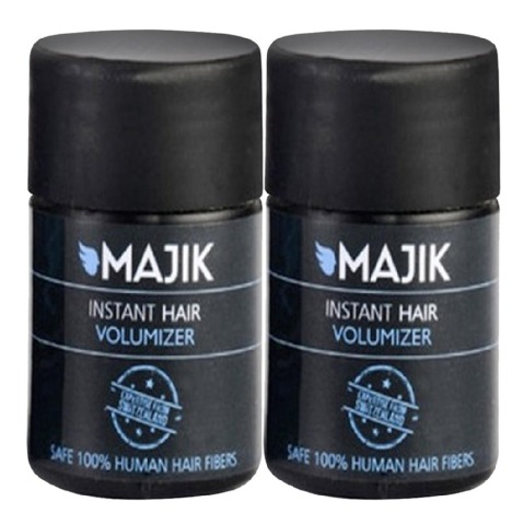 Majik Instant Hair Volumizer, Natural Black 7 g - Pack of 2 Majik Instant Hair Volumizer, Natural Black 7 g - Pack of 2