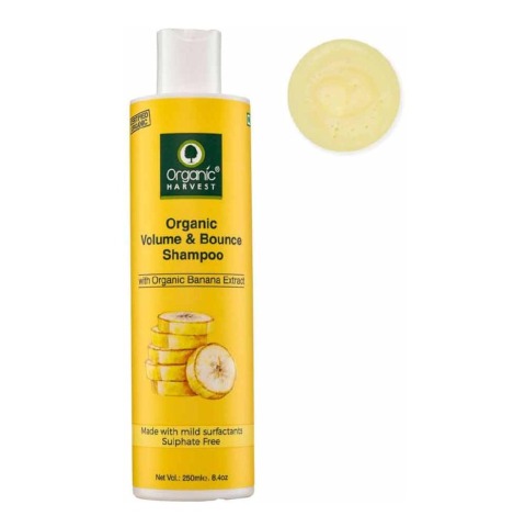 1 - Organic Harvest Organic Volume & Bounce Shampoo,  250 ml  for All Types of Hair 