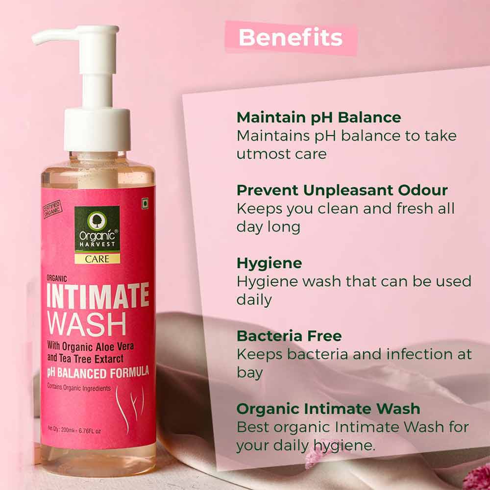2 - Organic Harvest Intimate Wash,  for Women  200 ml 