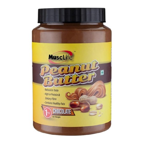 1 - Musclife Peanut Butter,  1 kg  Chocolate 