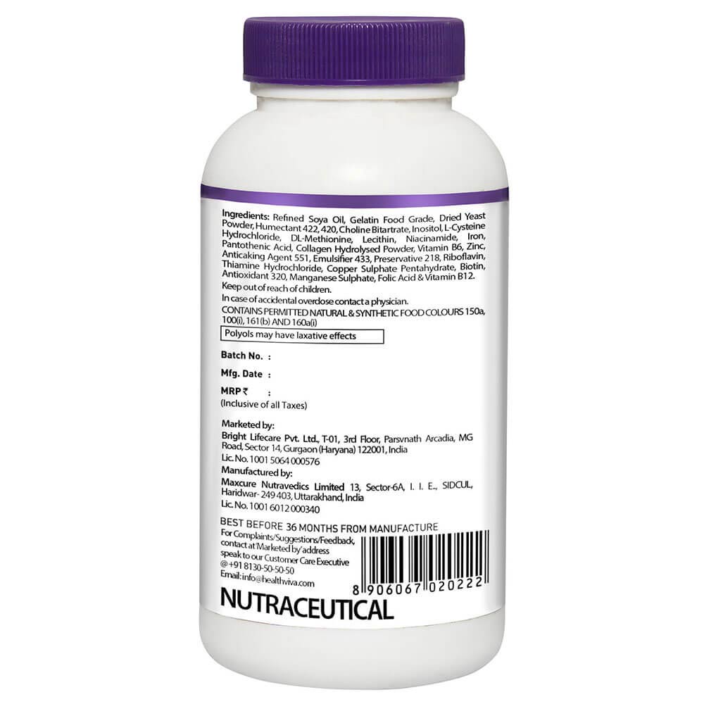 3 - HealthViva Hair with Biotin OP,  90 capsules  Unflavoured 