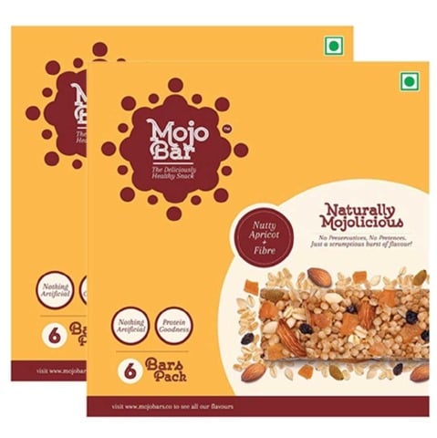 MojoBar Healthy Energy Bar - Pack of 2, 6 Piece(s)/Pack Nutty Apricot MojoBar Healthy Energy Bar - Pack of 2, 6 Piece(s)/Pack Nutty Apricot