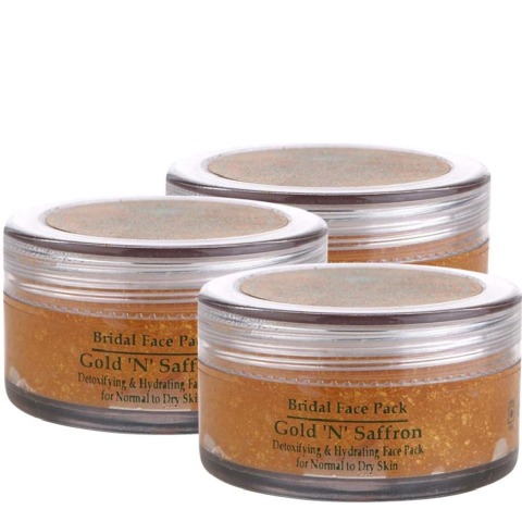 Herbline Gold & Saffron Face Pack - Pack of 3, 25 g Normal to Dry Skin Herbline Gold & Saffron Face Pack - Pack of 3, 25 g Normal to Dry Skin