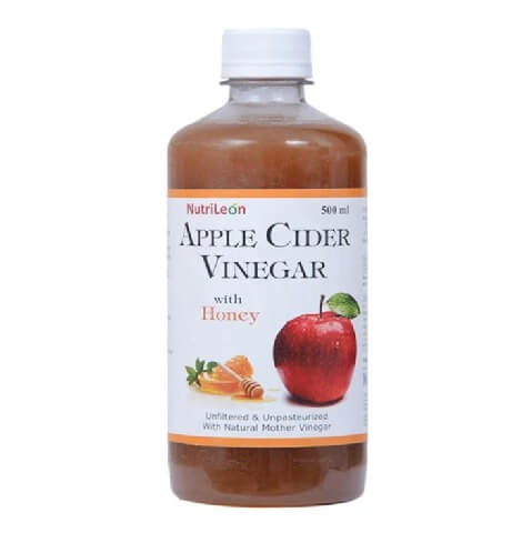 NutriLeon Apple Cider Vinegar with Honey, 0.5 L Unflavoured NutriLeon Apple Cider Vinegar with Honey, 0.5 L Unflavoured
