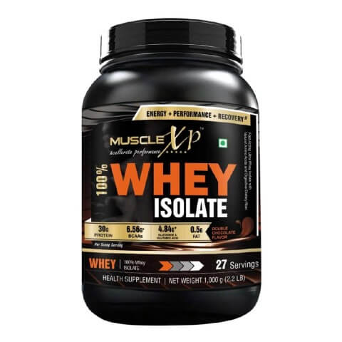 MuscleXP 100% Whey Isolate,  2.2 lb  Double Rich Chocolate 