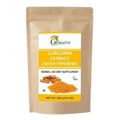 Grenera Curcumin Extract with Piperine Powder, 0.100 kg Grenera Curcumin Extract with Piperine Powder, 0.100 kg