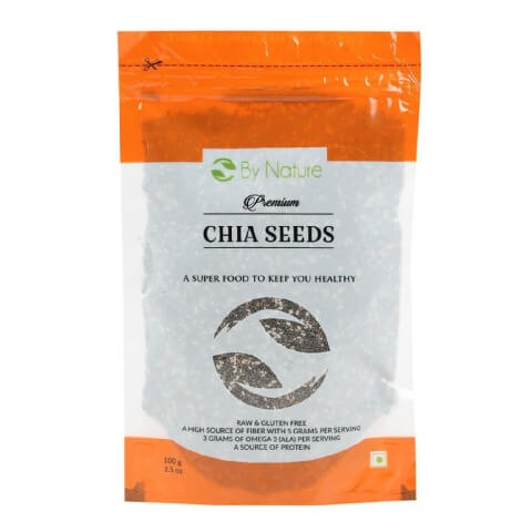 By Nature Chia Seeds, 100 g Unflavoured By Nature Chia Seeds, 100 g Unflavoured