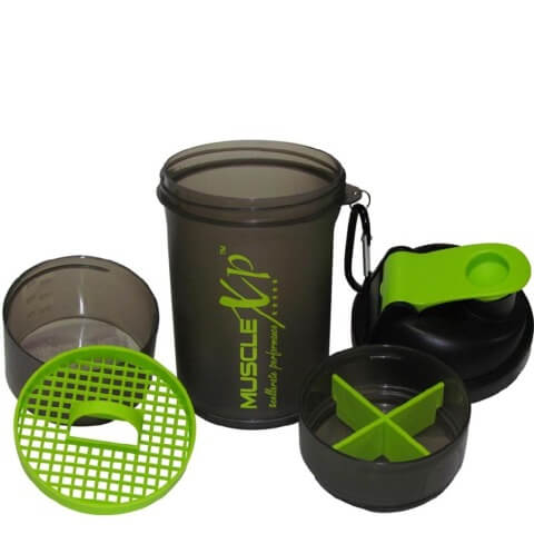 MuscleXP Smart Advanced Gym Shaker, Transparent Black 500 ml MuscleXP Smart Advanced Gym Shaker, Transparent Black 500 ml