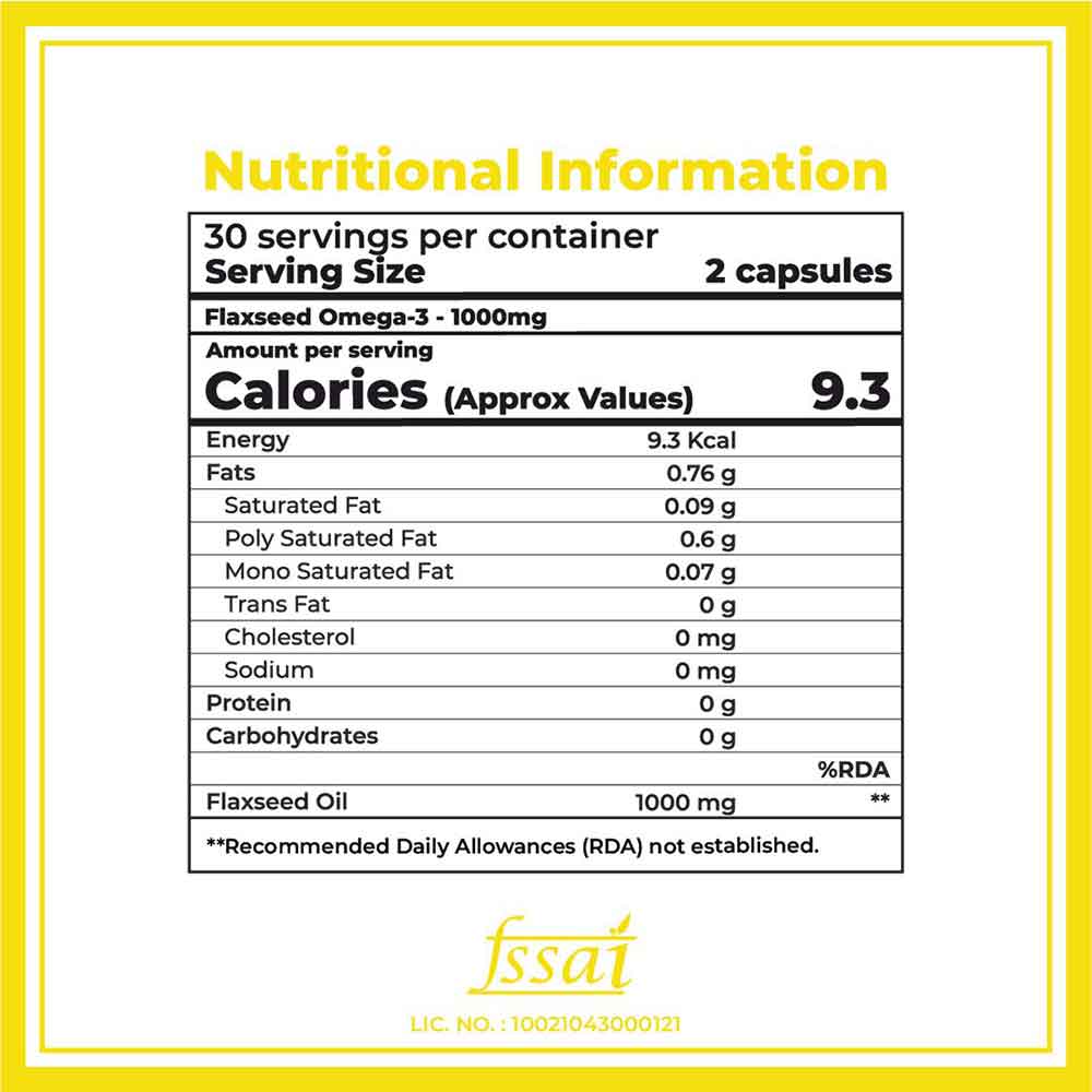 Flaxseed Omega3 1000 mg at Best Price in India