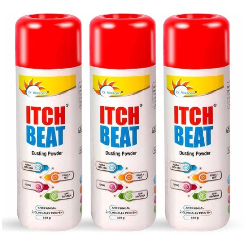 1 - Dr. Morepen Itch Beat Antifungal Dusting Powder (Pack of 3),  Skin Itching  100 g 