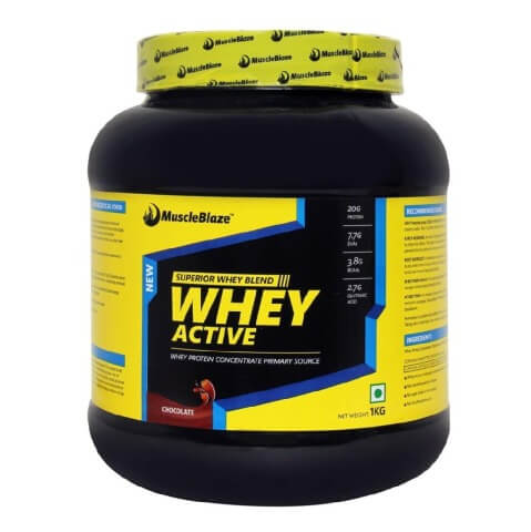 MuscleBlaze Whey Active,  2.2 lb  Chocolate Old 