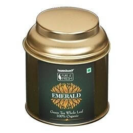 Healthbuddy Emerald Organic Whole Leaf Green Tea, 25 g Unflavoured Healthbuddy Emerald Organic Whole Leaf Green Tea, 25 g Unflavoured
