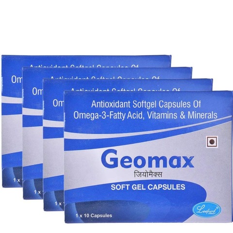 Leeford Geomax Pack of 4 10 capsules Leeford Geomax Pack of 4 10 capsules