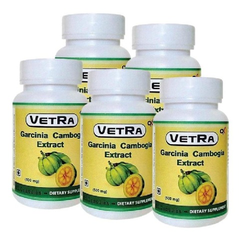 Vetra Garcinia Cambogia Extract (500 mg) - Pack of 5 60 capsules Vetra Garcinia Cambogia Extract (500 mg) - Pack of 5 60 capsules