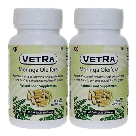 Vetra Moringa Oliefera - Pack of 2 60 capsules Vetra Moringa Oliefera - Pack of 2 60 capsules