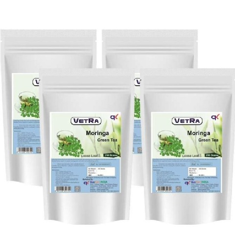 Vetra Moringa Green Tea Loose Leaf - Pack of 4 0.250 kg Unflavoured Vetra Moringa Green Tea Loose Leaf - Pack of 4 0.250 kg Unflavoured