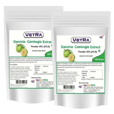 Vetra Garcinia Cambogia Extract Powder - Pack of 2 0.1 kg Vetra Garcinia Cambogia Extract Powder - Pack of 2 0.1 kg