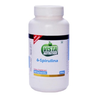 Vista Nutrition 6-Spirulina (500mg), 300 capsules