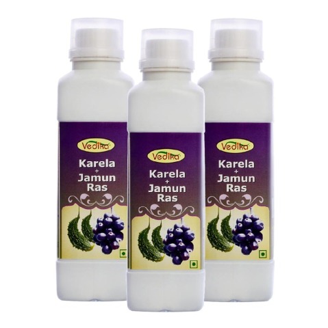 Vedika Karela+Jamun Juice - Pack of 3 Karela 0.5 L Vedika Karela+Jamun Juice - Pack of 3 Karela 0.5 L