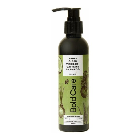 1 - Bold Care Apple Cider Vinegar + Caffeine Shampoo,  200 ml  DHT Blocker 
